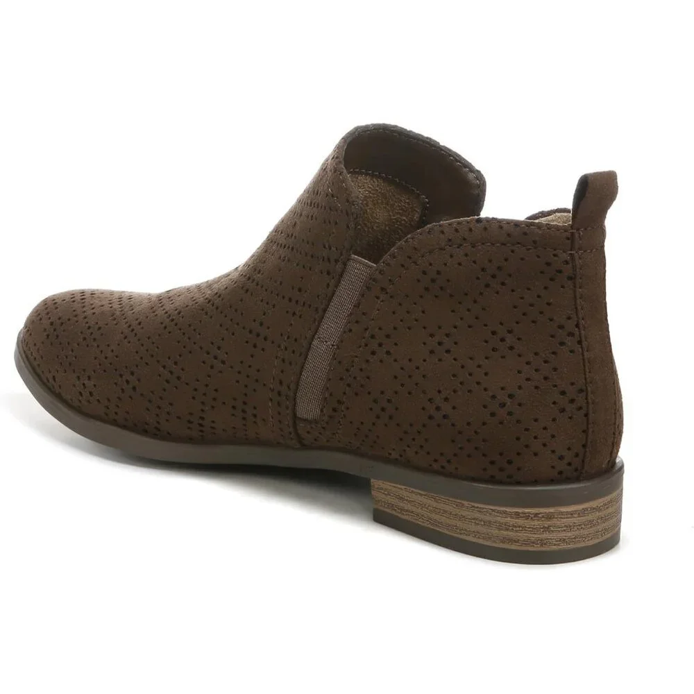 Casual Chocolate Brown Ankle Booties for Women - Eco-Crafted with Cushioning - Picture 8 of 9